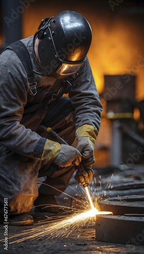 welder in the metal industry