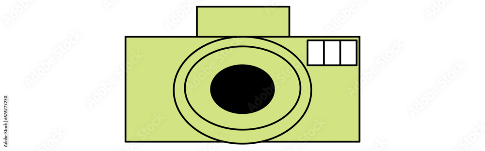 the camera on white background. Vector illustration. the camera on white background. Vector illustration.