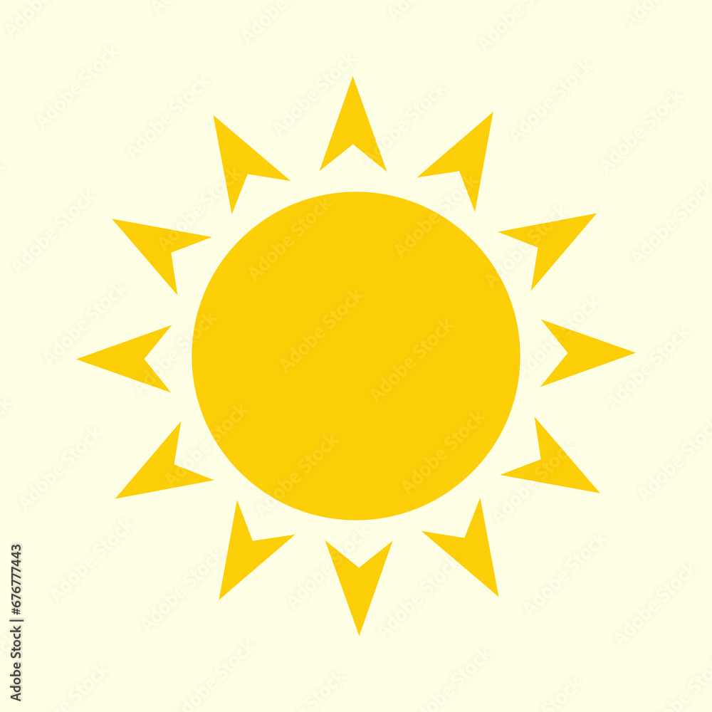 Sun Icon, Symbol, Logo Vector Sun Icon, Symbol, Logo Vector