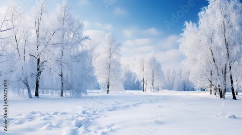 Snowy winter landscape © LELISAT