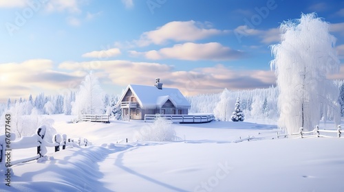 Snowy winter landscape © LELISAT