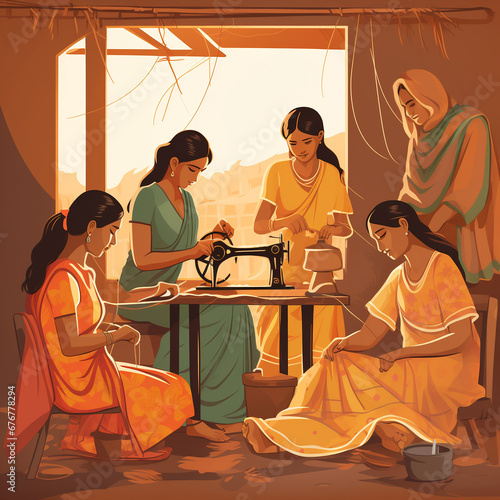 Empowering Rural Women Through Tailoring Training in Self-Help Groups