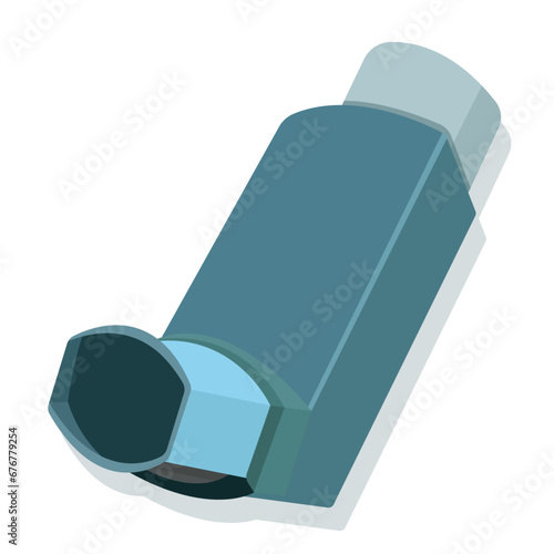inhaler isolated on white background vector illustration