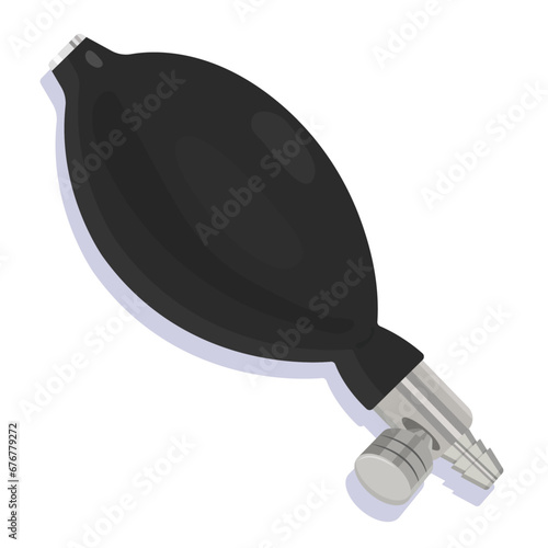 sphygmomanometer valve isolated on white background vector illustration
