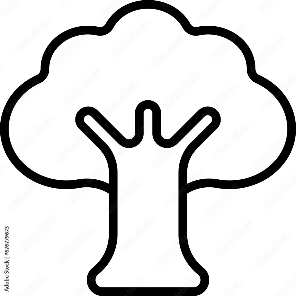 Vector Icon Tree, Forest, Wood, Ecology, Nature, Botanical Vector Icon Tree, Forest, Wood, Ecology, Nature, Botanical