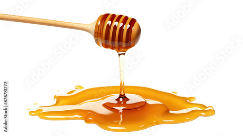 Delicious honey dripping, cut out