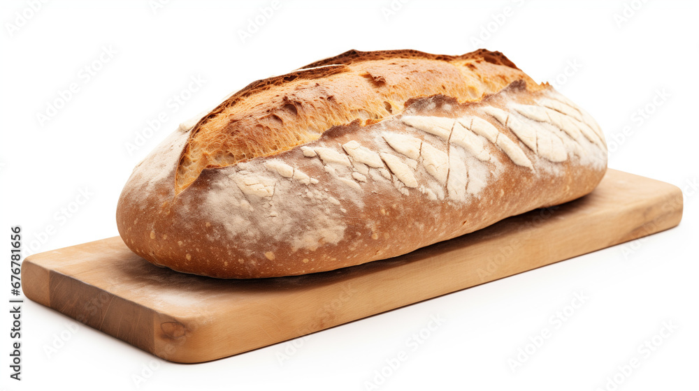 Loaf of Bread on Isolated White Background Loaf of Bread on Isolated White Background