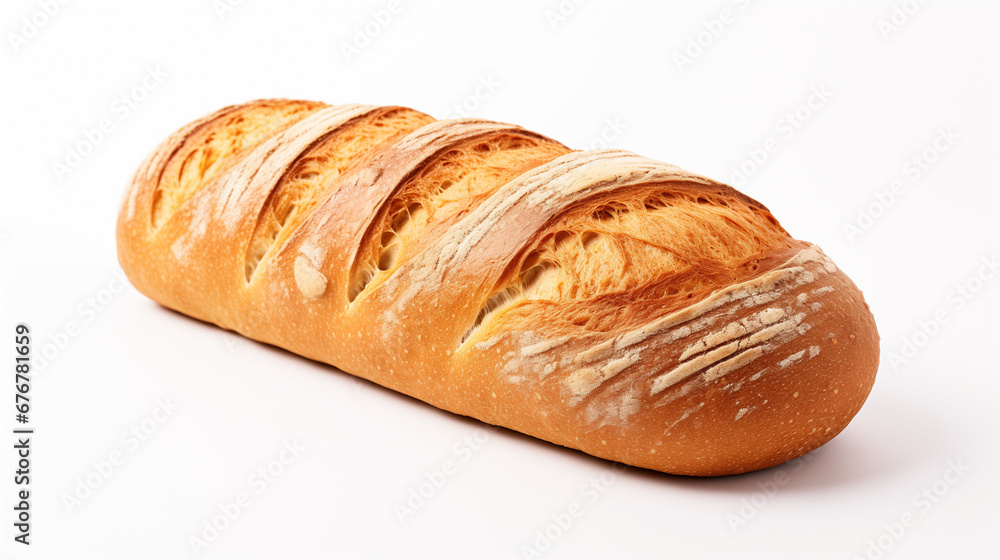  Loaf of Bread on Isolated White Background