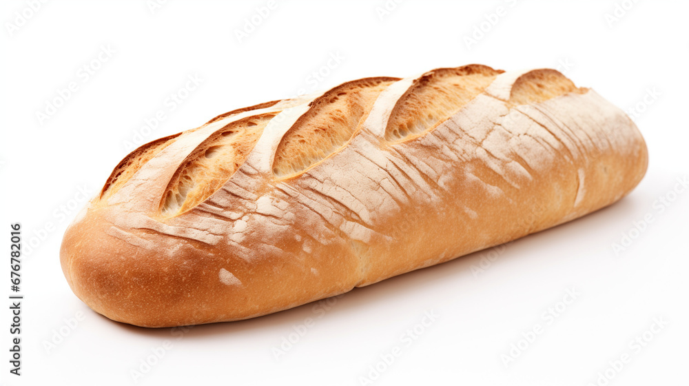  Loaf of Bread on Isolated White Background