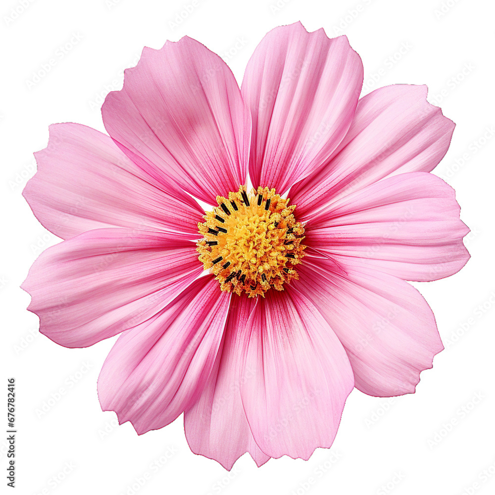 Cosmos flower, transparent background, isolated image, generative AI
Cosmos flower, transparent background, isolated image, generative AI