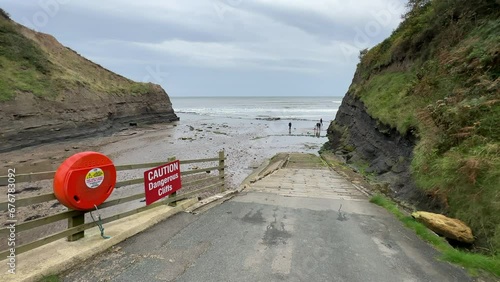 Boggle Hole Beach and Sea Yorkshire near Whitby photo