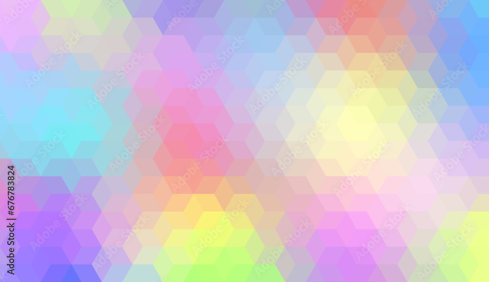 custom made wallpaper toronto digitalAbstract rainbow gradient color low poly, polygonal triangle mosaic background, vector illustration