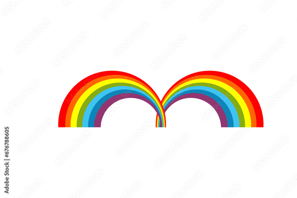 Sky Object - Rainbow with a transparent background Sky Object - Rainbow with a transparent background