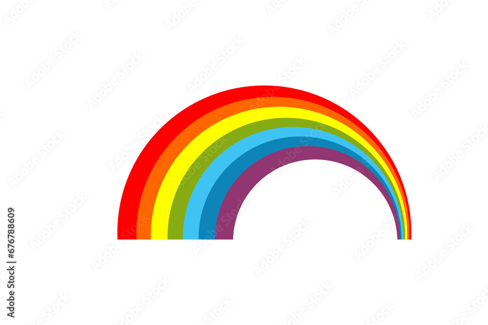 Sky Object - Rainbow with a transparent background Sky Object - Rainbow with a transparent background
