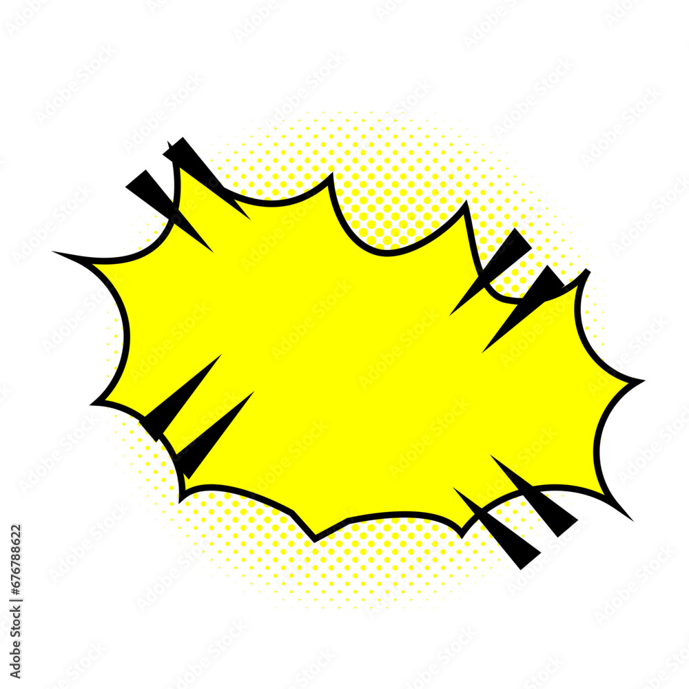 empty comic speech bubbles with halftone empty comic speech bubbles with halftone