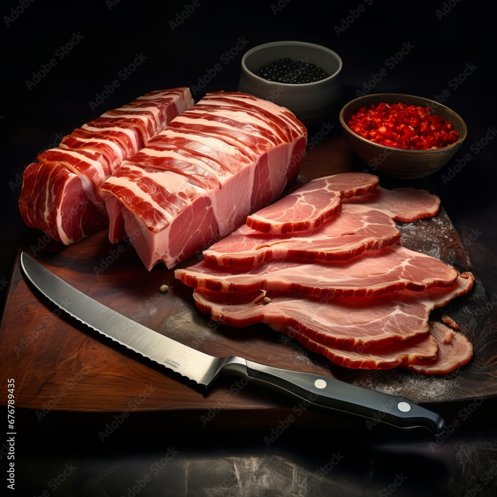 Sizzling Sensation: Tempting Bacon Creations in Food Imagery