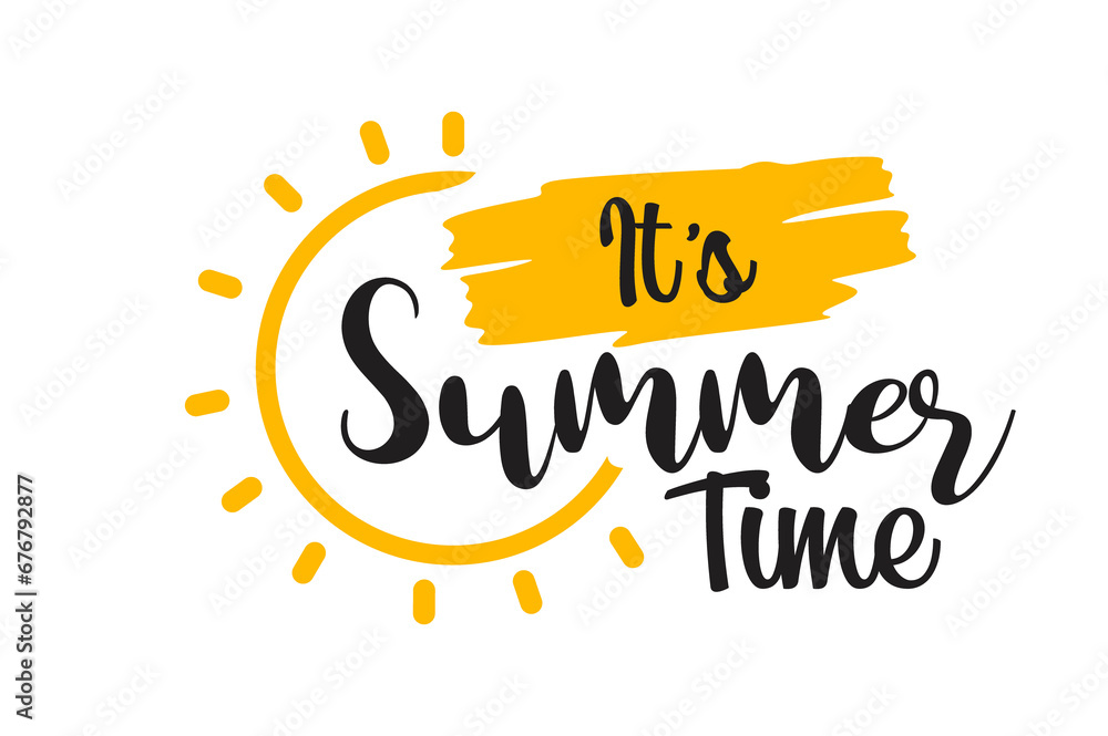 Fototapeta premium Summer Typography Design