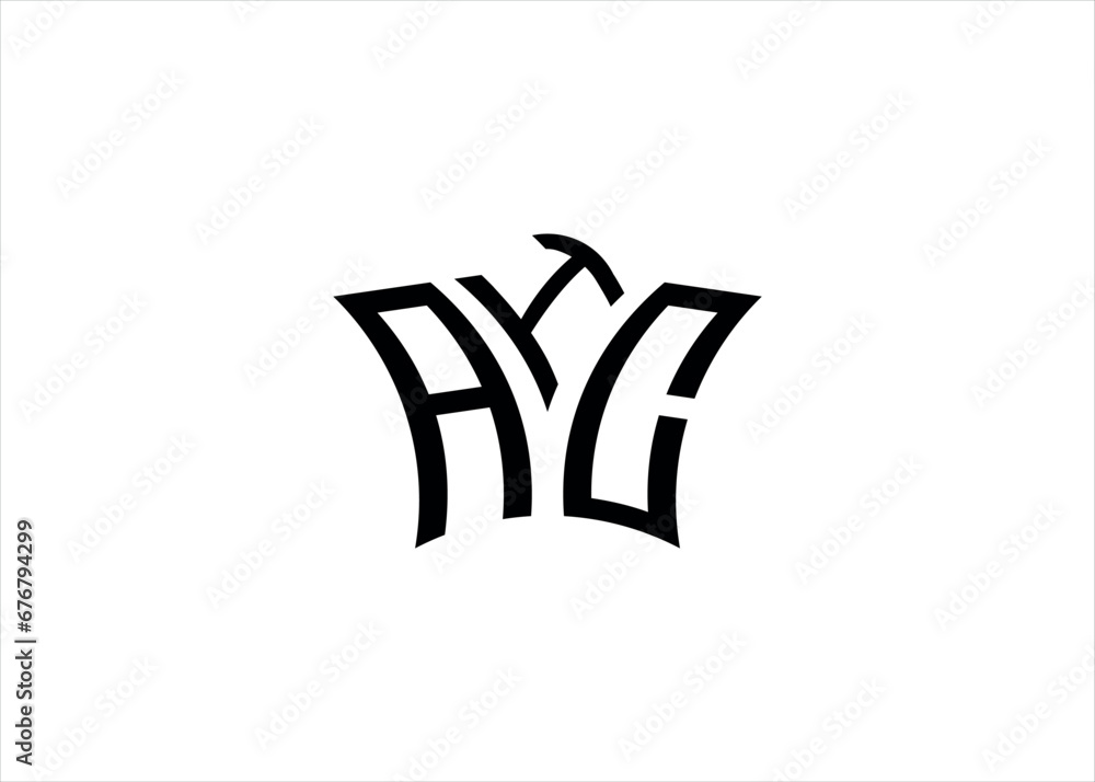 AIC Initial Monogram Letter Business And Simple Modern Logo AIC Initial Monogram Letter Business And Simple Modern Logo
