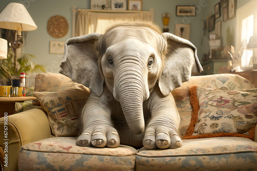 The proverbial and literal elephant in the room photo