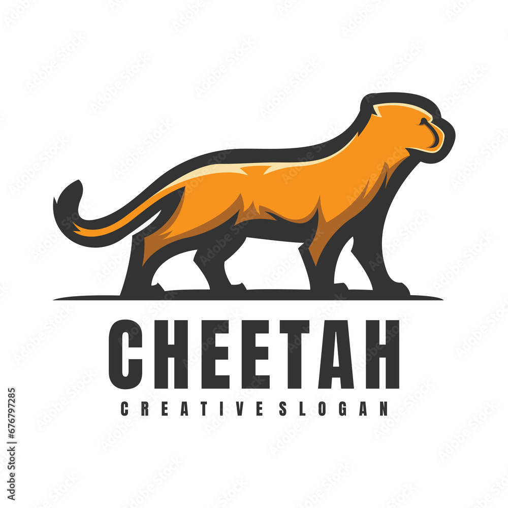 Illustration Chetetah Mascot Logo