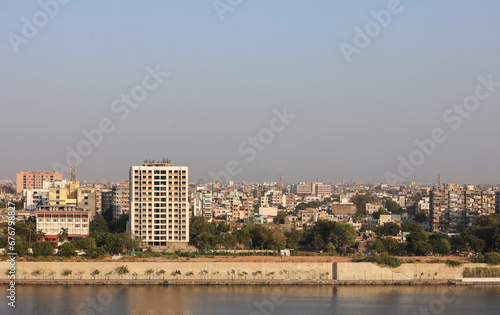 view of the ahmedbad city from the river  Construction Progress building