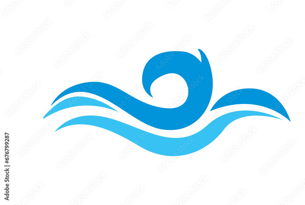 Waves Ornament Icon Design Waves Ornament Icon Design