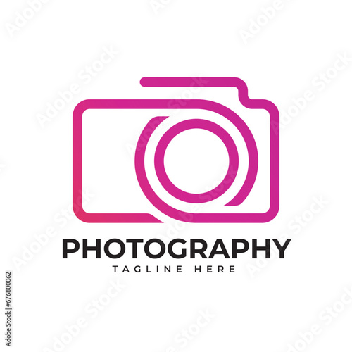 Camera photography studio logo icon brand company logo design template