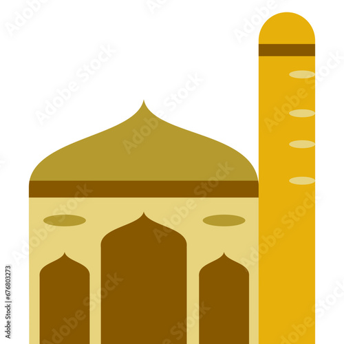 Arabian building vector flat design
