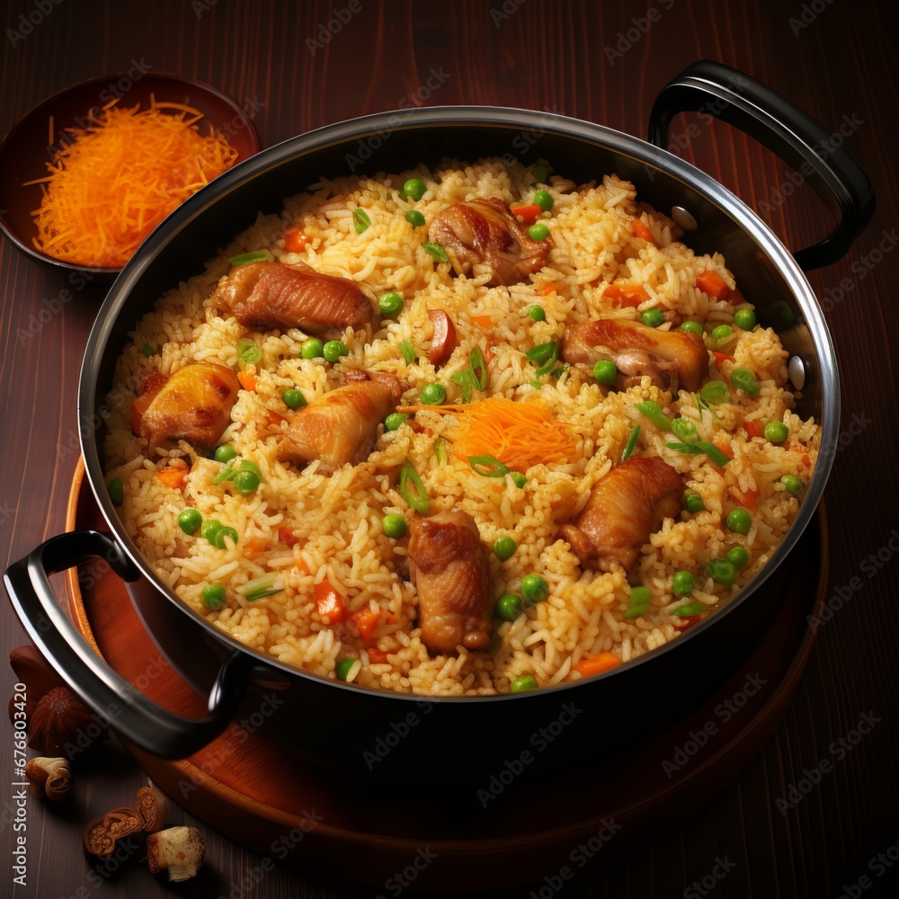 Savoring the Essence: Artistic Impressions of Delectable Fried Rice Creations