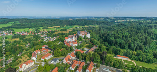 Panoramablick auf Wolfegg an der Oberschwäbischen Barockstraße photo