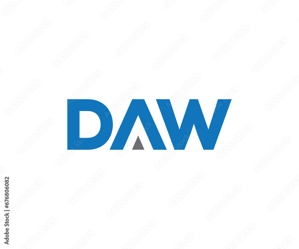 Daw letter logo design vector template 1 Daw letter logo design vector template 1