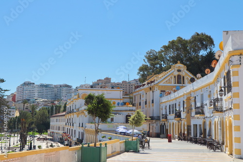 The streets of the old city of Tangier, the authentic city