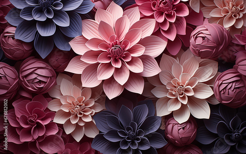 Macro flower Seamless texture volumetric background Generated AI © ArtChase