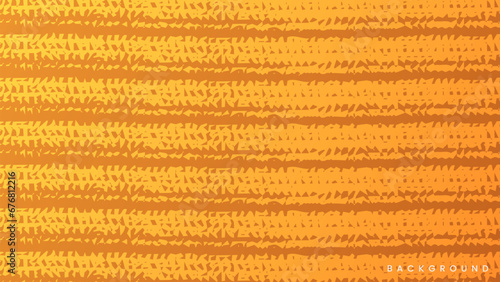 Realistic yellow grunge wheel tires traces. Background seamless pattern texture