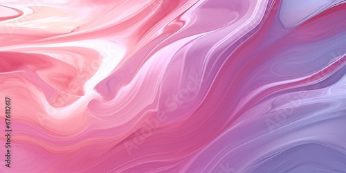 Abstract fluid art background bright pink and purple colors  generative ai