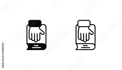 Honesty icon design with white background stock illustration