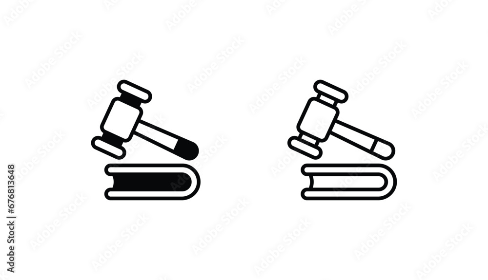 Court icon design with white background stock illustration Court icon design with white background stock illustration