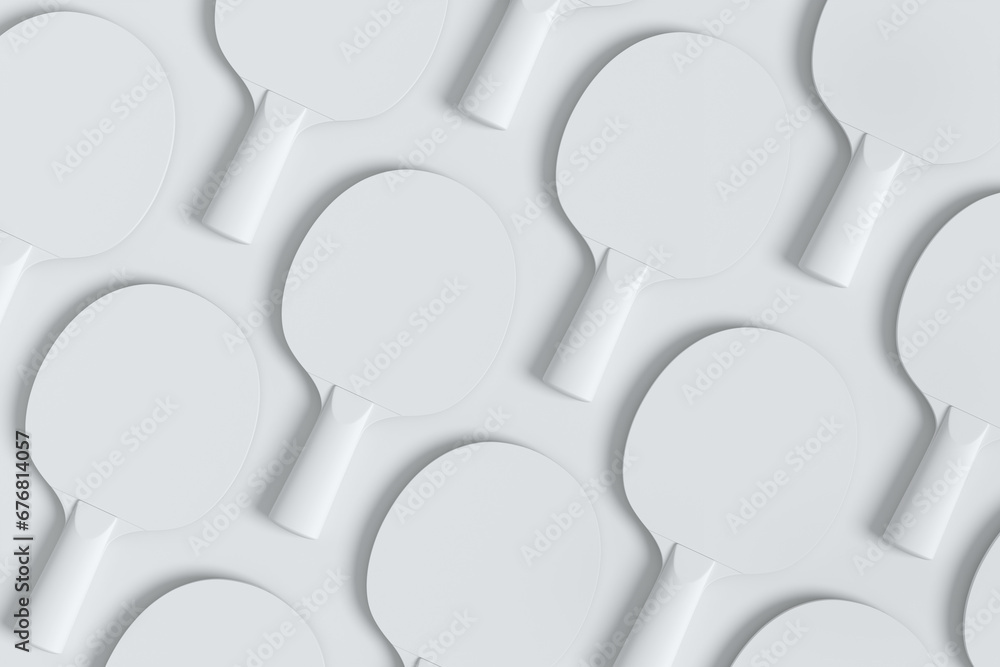 Pattern from ping pong rackets for table tennis on monochrome background Pattern from ping pong rackets for table tennis on monochrome background