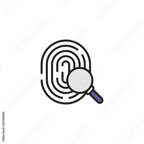 Evidence icon design with white background stock illustration
