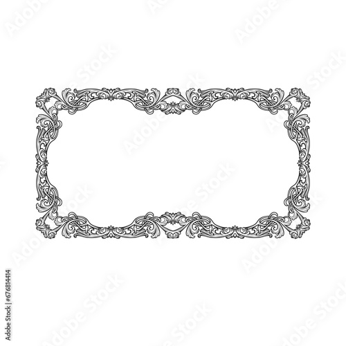 Ornament Floral Rahmen - Vector