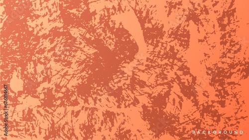 Orange background on cement floor texture. Scratch grunge urban