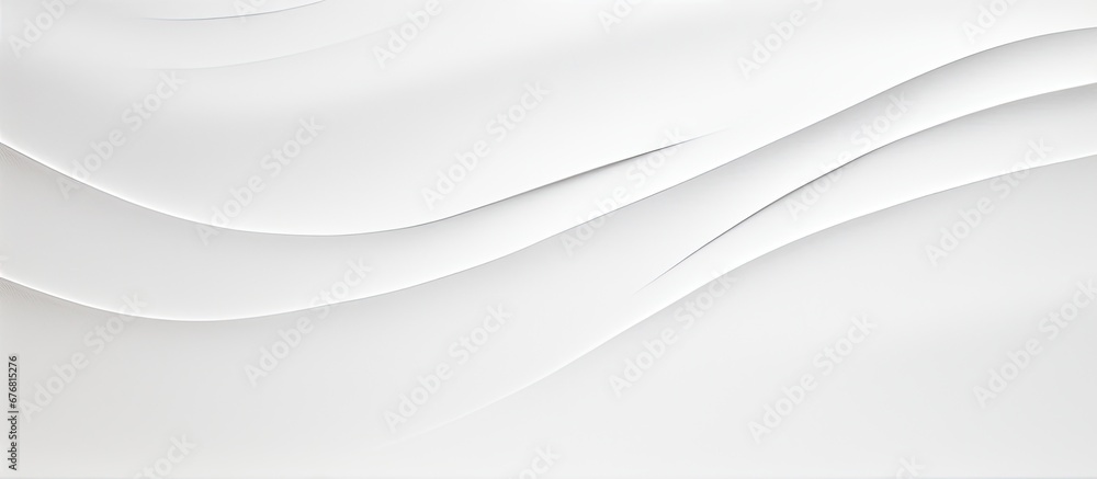 White paper background with light flat waves, white poster, texture White paper background with light flat waves, white poster, texture