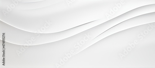 White paper background with light flat waves, white poster, texture