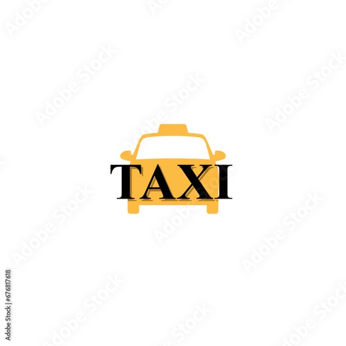 Taxi icon for web and mobile isolated on white background