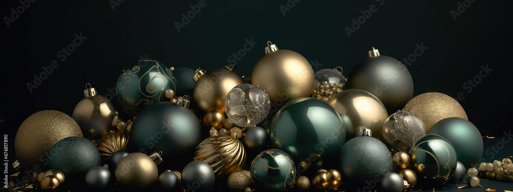 Christmas- ball, tree ornaments, background, Ai generated image Christmas- ball, tree ornaments, background, Ai generated image