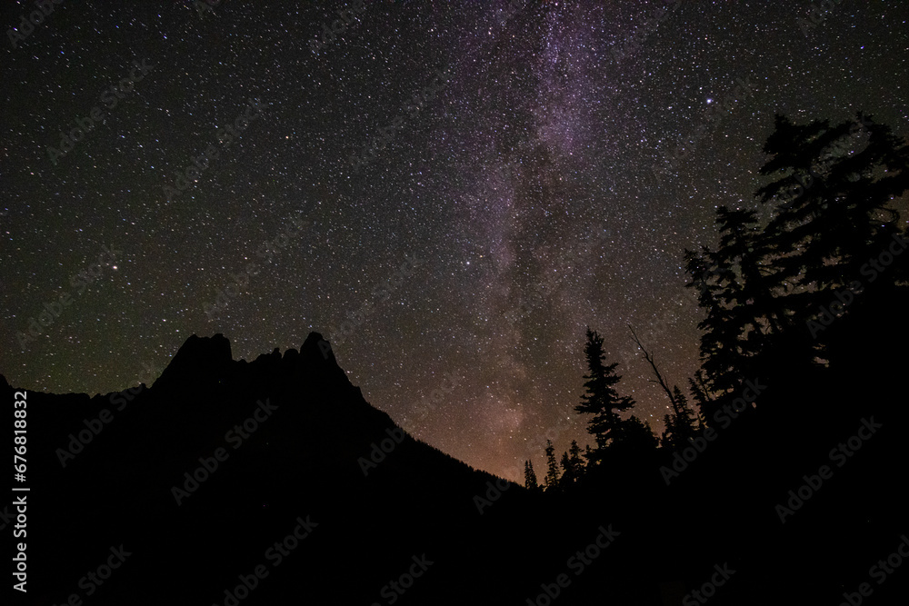 Night Sky wiht Milky Way, North Cascades National Park Complex, Washington