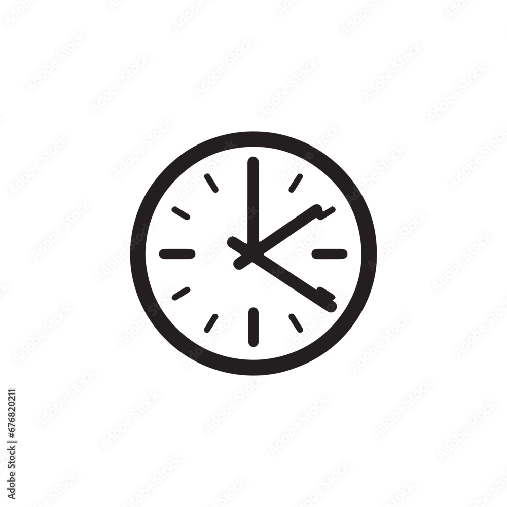 A logo of watch icon vector design watch silhouette A logo of watch icon vector design watch silhouette