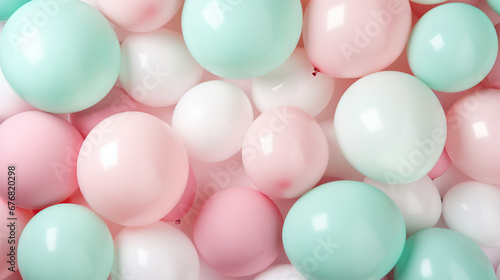 Colorful Balloons Background for Joyful Celebrations and Events