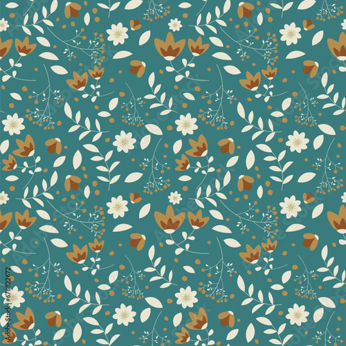 Floral pattern in seamless style.