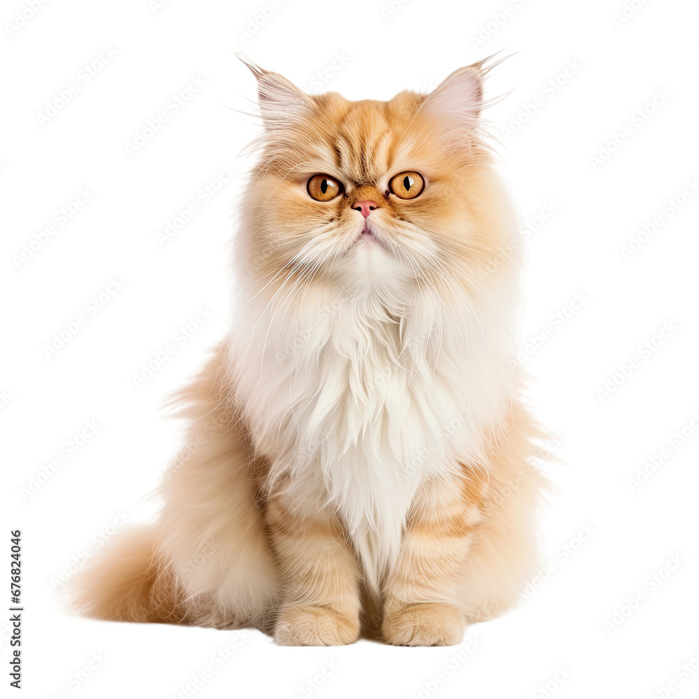 Fluffy Persian Cat Portrait